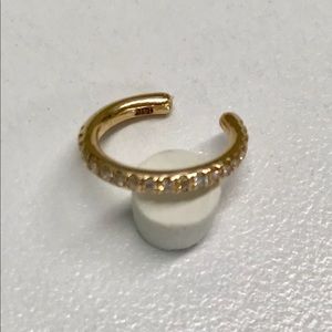 Real authentic - 14k diamond ear cuff